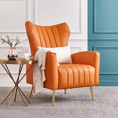 Легкий роскошный одиночный диван стул гостиной балкон ленивый повседневный дизайнер -дизайнер дома небольшая квартира сеть красного тигрового кресла