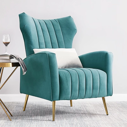 Легкий роскошный одиночный диван стул гостиной балкон ленивый повседневный дизайнер -дизайнер дома небольшая квартира сеть красного тигрового кресла