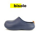 bisole Japanese chef shoes couple waterproof non-slip thick bottom toe half slippers lazy doctor ຫ້ອງປະຕິບັດການ slippers