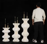 Новый свадебный реквизит, складной десертный стол, оригами, дорожный гид, изогнутый стол, бумага, художественная римская колонна, украшения, макет окна