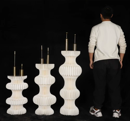 Новый свадебный реквизит, складной десертный стол, оригами, дорожный гид, изогнутый стол, бумага, художественная римская колонна, украшения, макет окна