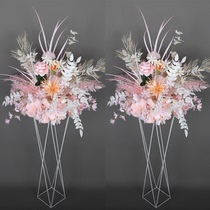 New wedding props tall flower ornaments wedding arrangement floral main table flower stage welcome