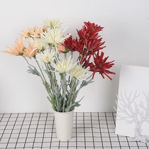 Wedding simulation floral crab claws chrysanthemum simulation flower needle chrysanthemum home flower arrangement road guide flower decoration Daisy Daisy Daisy