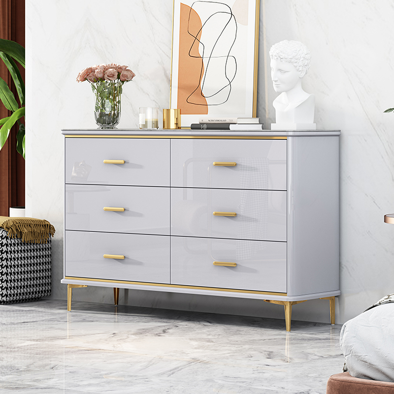 Light luxury chest of drawers bedroom chest of drawers simple modern six or eight chest of drawers living room storage cabinet living room wall storage cabinet
