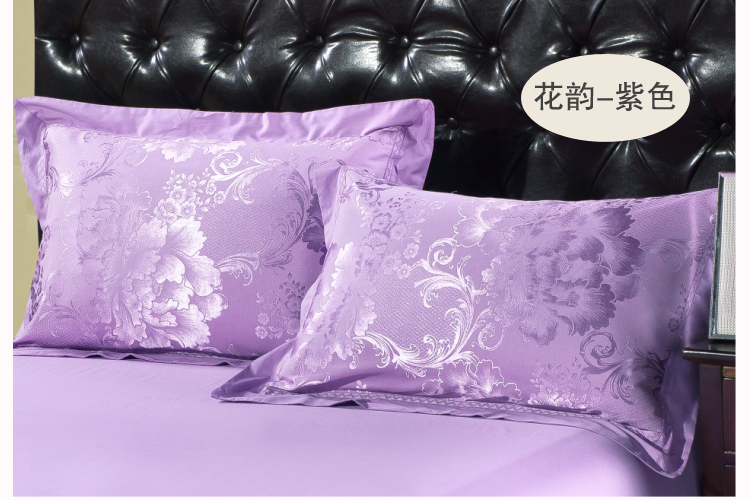 gối satin jacquard lụa châu Âu đơn mát mẻ vào mùa hè và gối bông ren cưới đỏ vài một cặp miễn phí vận chuyển - Gối trường hợp goi cao su non