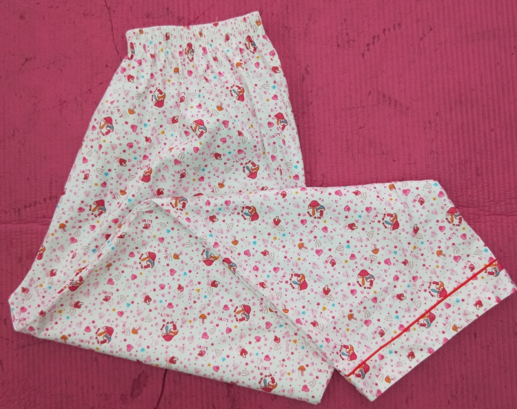 Safari Quần Pyjama Quần cotton nữ Quần nhà Kích thước lớn Cộng với phân bón Mùa xuân và mùa hè Mùa hè Dệt kim Cotton Hoạt hình Quần dày của phụ nữ quần jean ống rộng nam
