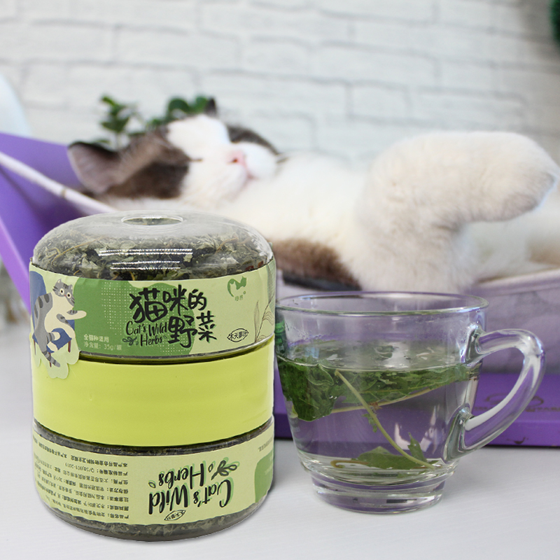 Kitty Wild Vegetable Cat Grass to hair follicles Digestive Wooder Leaf can soak in water can be eaten directly with the old excitement