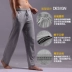 Asianbum 2017 xuân mới quần nam pyjama cotton eo thấp nhà giản dị quần rộng mồ hôi do lot nam dep Quần tây