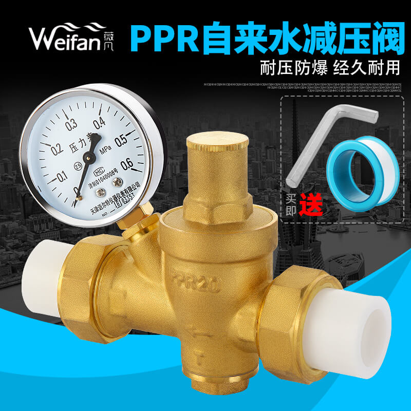 Home pressure-stabilized valve water purifier Tap Water Pipe Constant Pressure pressure reducing pressure reducing valve All copper 4 Sub ppr20 25 Joint