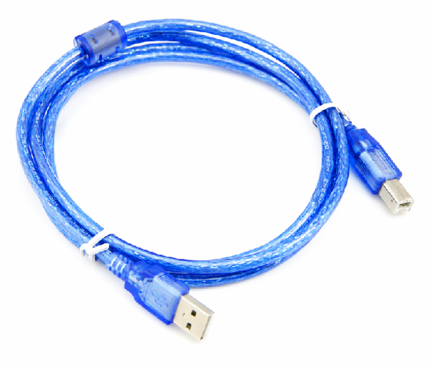 USB printer with anti-magnetic ring shielded cable One square USB-B type printer copier data cable Hard disk