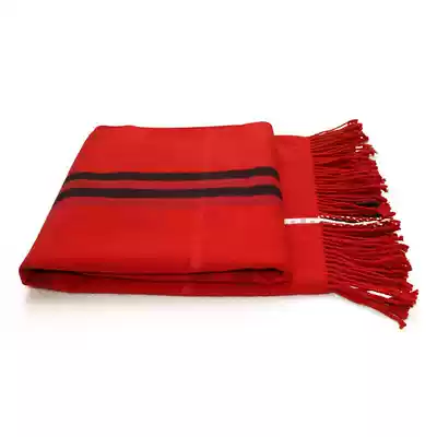 Gold plus thick silk cotton red shawl scarf dual-use women's winter long version wild autumn and winter thickened warm bib