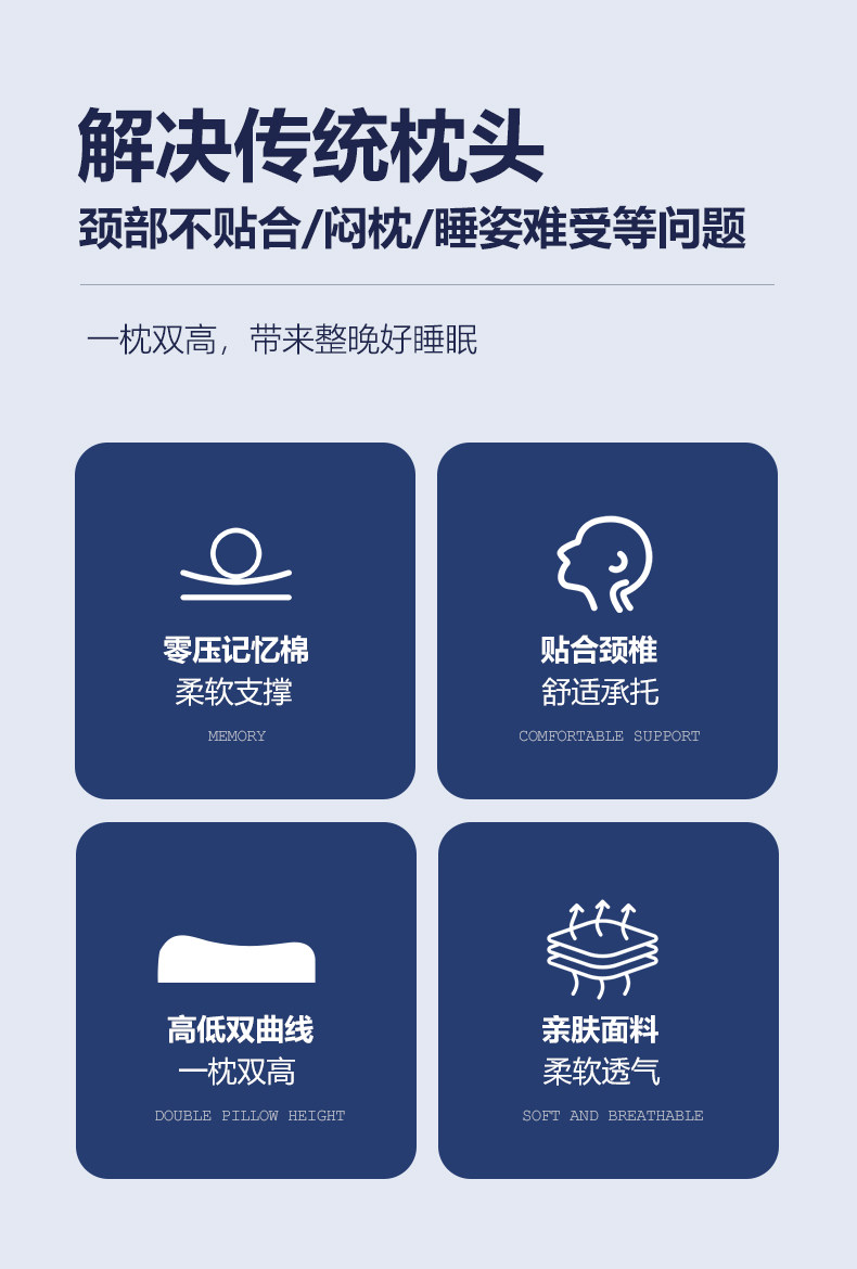 亚朵同款护颈椎专用颈椎枕睡眠记忆棉枕芯成人青少年学生护颈枕头
