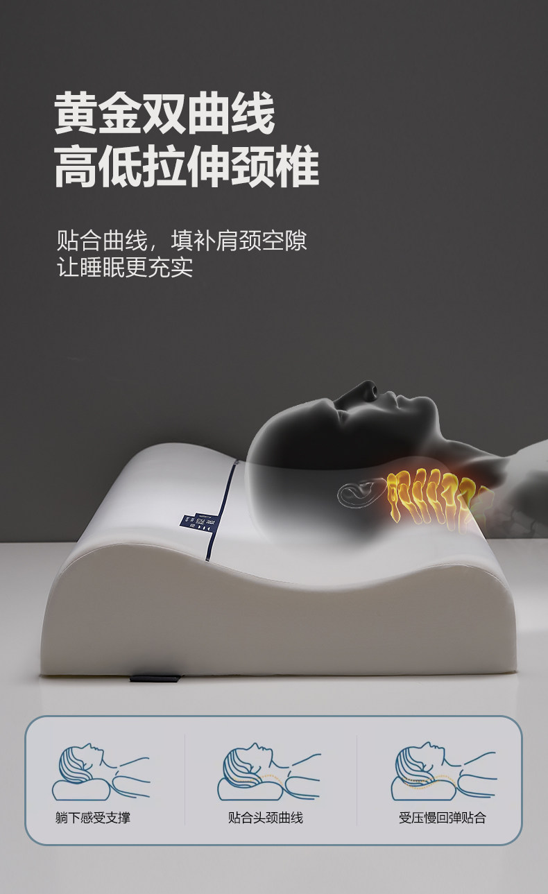 亚朵同款护颈椎专用颈椎枕睡眠记忆棉枕芯成人青少年学生护颈枕头