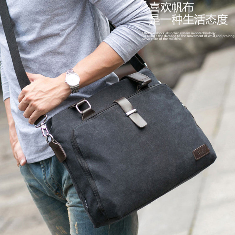 Handbag Men's Business Casual Oxford Cloth Bag Men's Briefcase Nylon Canvas Men's Bag Shoulder Bag Computer Bag New