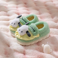 8052 Pacha собака зеленая [хлопковые туфли]