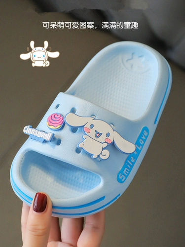 Hello kitty, детские летние тапочки, нескользящие слайдеры, мягкая подошва