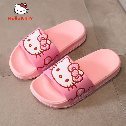 Hello kitty, летние детские тапочки, нескользящий детский наряд маленькой принцессы, слайдеры, подходит для подростков