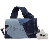 Небольшая дизайнерская джинсовая сумка через плечо, сумка на одно плечо