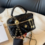 Портативная цепь с ромбовидным узором, небольшая сумка, сумка через плечо, летняя маленькая коробка, в западном стиле