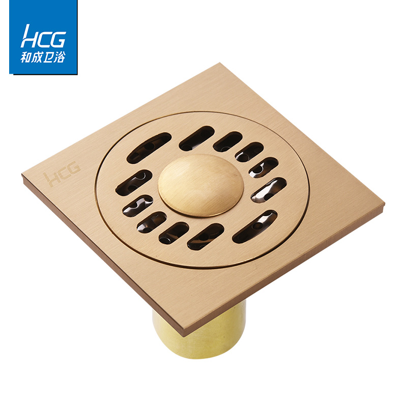 HCG and into bathroom washing machine floor drain square odor-proof full copper shower 05116 adapter basin sink