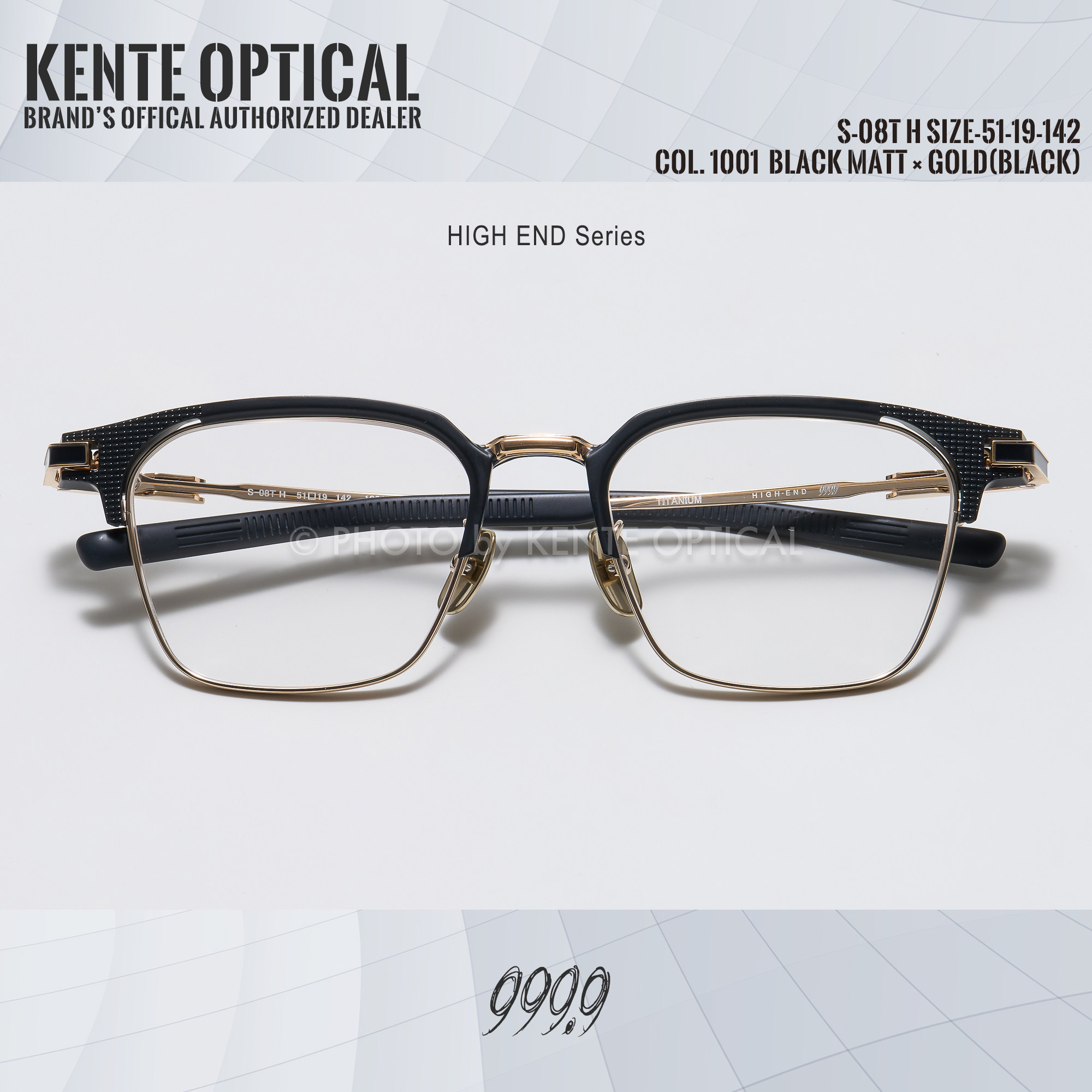 999.9fournines high end S-08T H 日本手工制造眼镜官方授权门店-淘宝 
