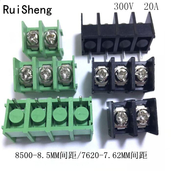 Fence terminal DG8500 7620 2P3P4P black green can be assembled nylon copper terminal block promotion