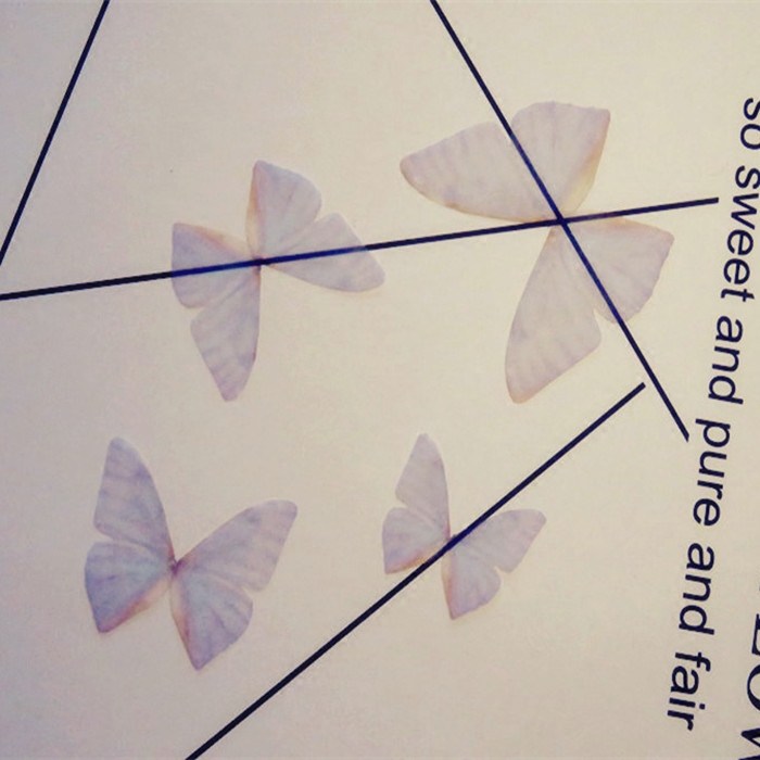 Popular tulle gradient color butterfly wings diy handmade earrings necklace garland decorative jewelry accessories material