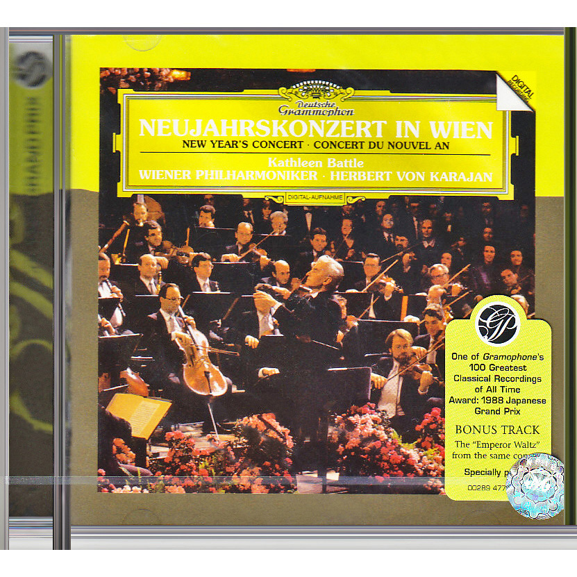 Original Genuine Classical Disc Symphonic Disc 1987 Vienna New Year Concert CD Karajan