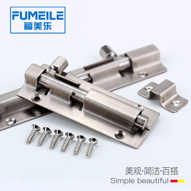 Formelamine mount stainless steel door latch door bolt thick bathroom wooden door lock latch door latch door pin