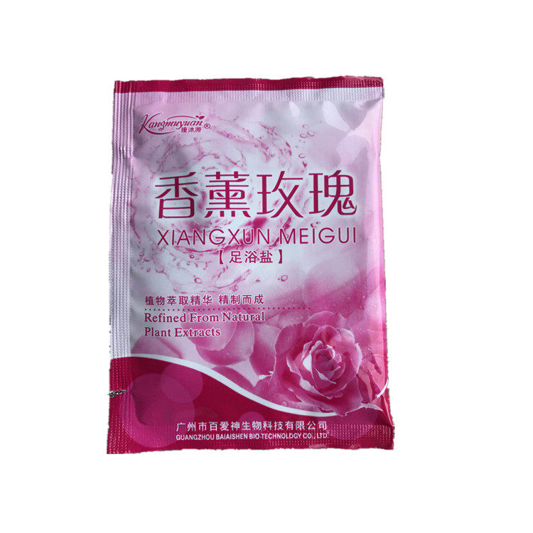 Hundred Eros Aromatherapy Rose Moisturizing Foot Bath Foot Salt Massage Salt 50 Packs of Foot Powder Rubbing Salt