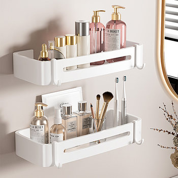 Bathroom rectangular storage rack storage sink without punching wall toilet corner rack