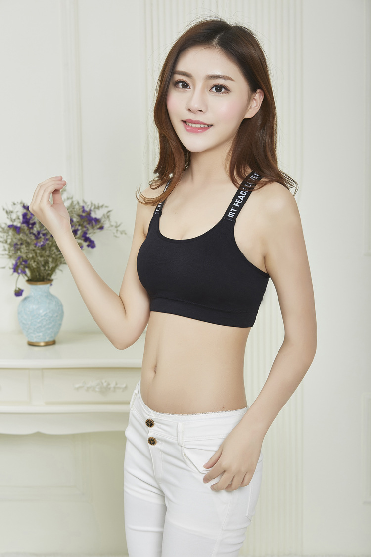 Mùa hè ống hàng đầu chạm đáy dây đeo ngực pad vest phong cách cô gái không có vòng thép áo ngực thể thao bọc ngực đồ lót học sinh trung học áo ngực rút dây