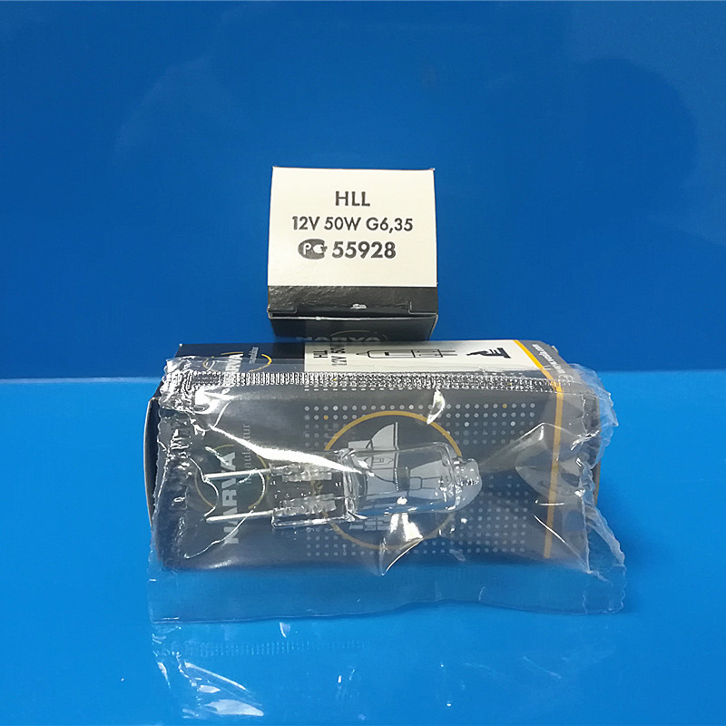 现货德国NARVA利华卤素灯泡55928 HLL 12V50W 2000小时分析仪灯