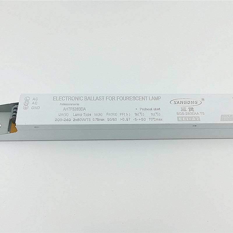 sangong T5 HO 80W荧光灯管电子镇流器一拖二80W整流器SGS-280EAA