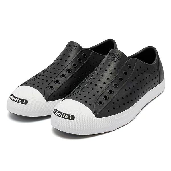 Летние пляжные тапочки в стиле Crocs подходит для мужчин и женщин, дышащие нескользящие босоножки, круглый носок