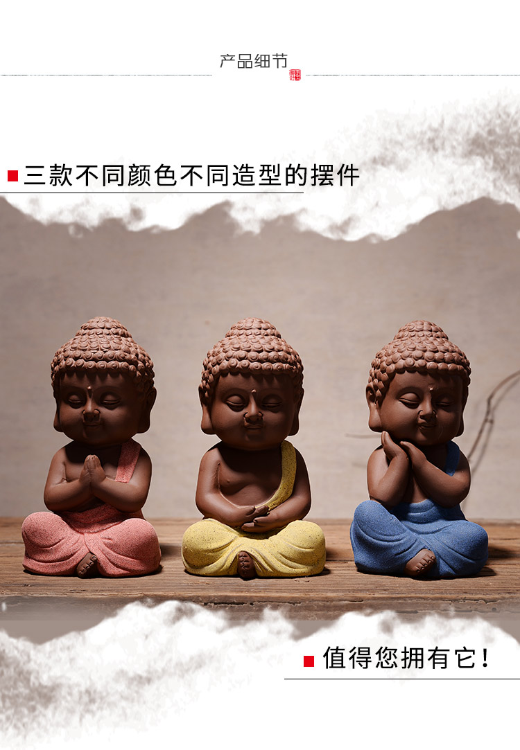 Tượng Phật bằng gốm như thủ công mỹ nghệ Nhà phố phòng khách câu lạc bộ phòng trà hiên nhà vừa trang trí trà trang trí thú cưng dcor phòng ngủ nhỏ không giường