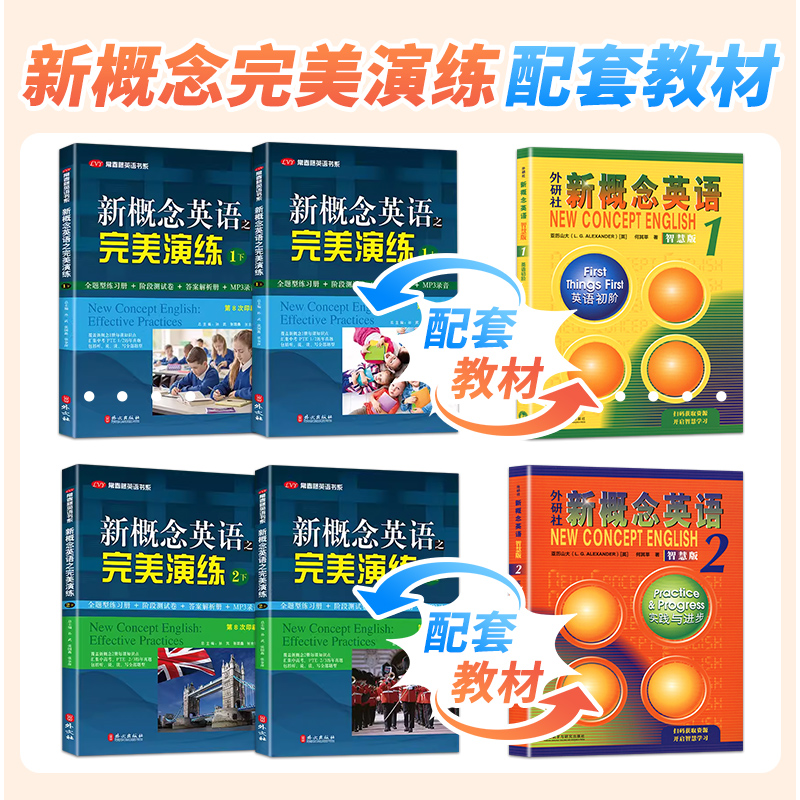 2025新概念英语智慧版1/2初中语法专练｜一课一练彩色笔记，孩子英语提分秘密武器？