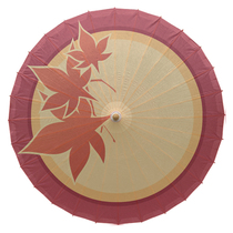 Grandsons departure from the new cohomed retro props Umbrella Maple Leaf Love song COS Handmade by hand Custom Classical Sunny Canopy oil paper umbrella