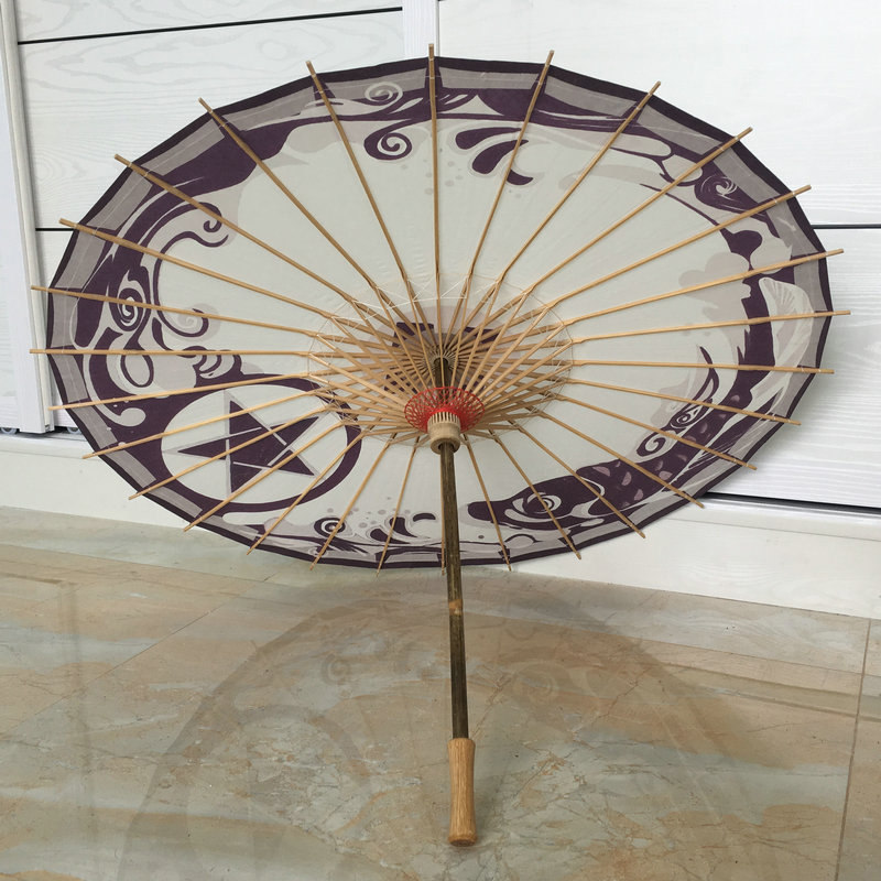 Yin and Yin Division Divine Music Co-Section COS Stage Props Oil Paper Umbrella Rain Proof Practical Booking Vintage Handmade Hot Sell