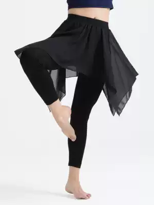 Dance love new dance clothing adult chiffon dancing skirt pants female high waist slim training pants body rhyme