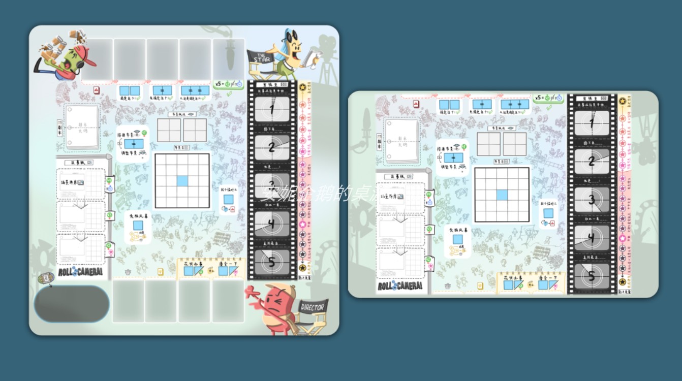 Drama Bowl Roll Camera Playmat Board Game