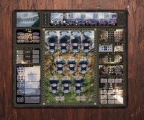 (Annie table tours) powerhouse scrambling for a barrage of barrage boardgame playmat