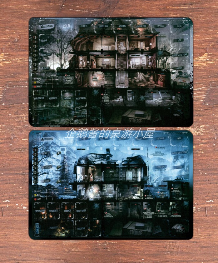 (Anne Table Tour) This is my War Table Tour Card Mat for a total of 2 playmat English