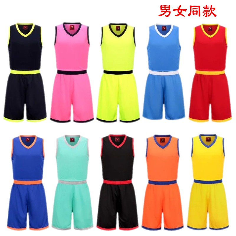 Basketball suit suit Basketball suit Men's and women's custom basketball suit Children's men's suit empty version of the basketball uniform DIY