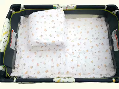 Crib pure handmade cotton quilt mattress cotton treasure bed bedding customized six-piece set