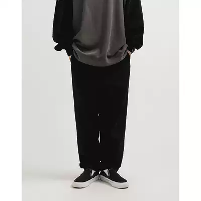 BDCT solid color straight loose trousers men's pants European and American retro old Youth Tide brand casual pants Haren pants