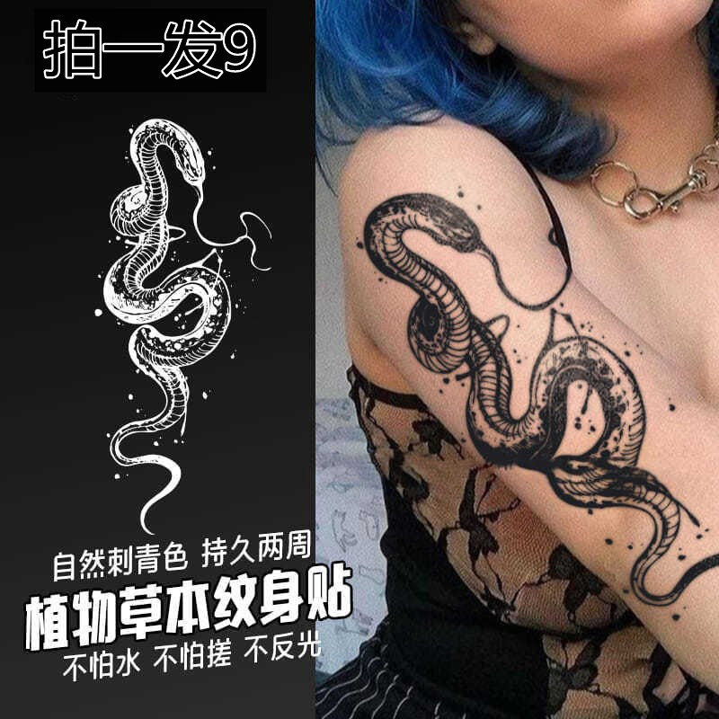 Snake Diablo Sexy Two Weeks Ins Waterproof Herbal Half Juice Tattoo Applique Arm Male Lasting