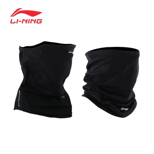 Li Ning, спортивный мужской шарф, демисезонный шарф-платок, удерживающий тепло платок, дорожная регулируемая маска, с защитой шеи, защита от солнца