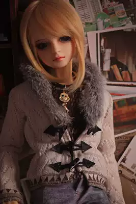 Spot(endless)3 points bjd sd baby clothes horn buckle junior twist rabbit hair casual top version praise