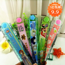 Pupils learn stationery drawing multi-functional creative folding ruler children plastic 30cm ruler